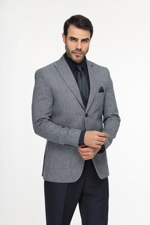 Slim Fit Suit Light Blue