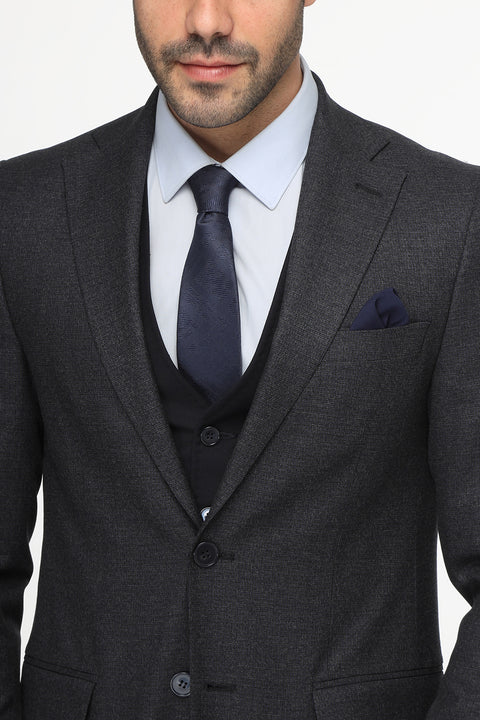 Slim Fit Suit Dark Blue
