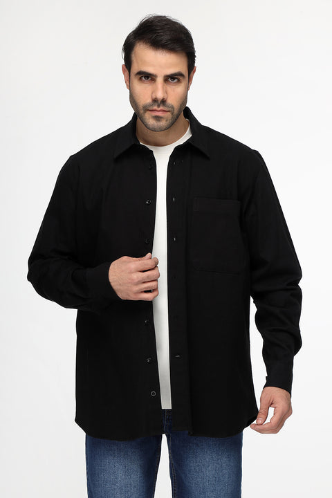 Relax Fit Shirt Chino Black