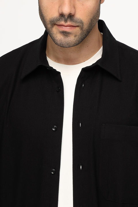 Relax Fit Shirt Chino Black