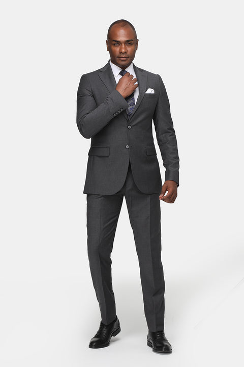 Slim Fit Suit Gray