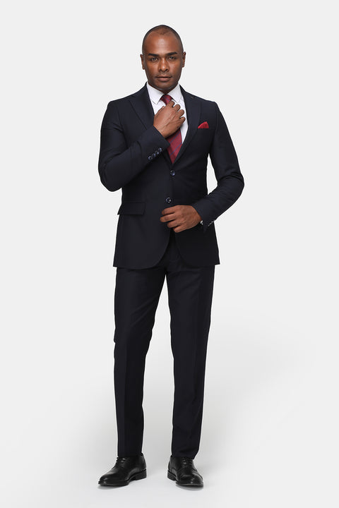 Slim Fit Suit Dark Blue