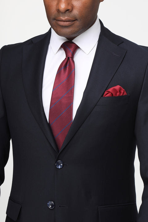 Slim Fit Suit Dark Blue