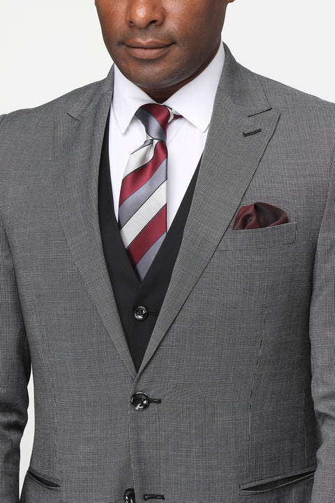 Slim Fit Suit Gray