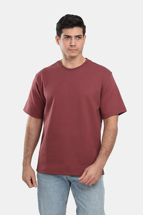 Over Size T-Shirt Maroon