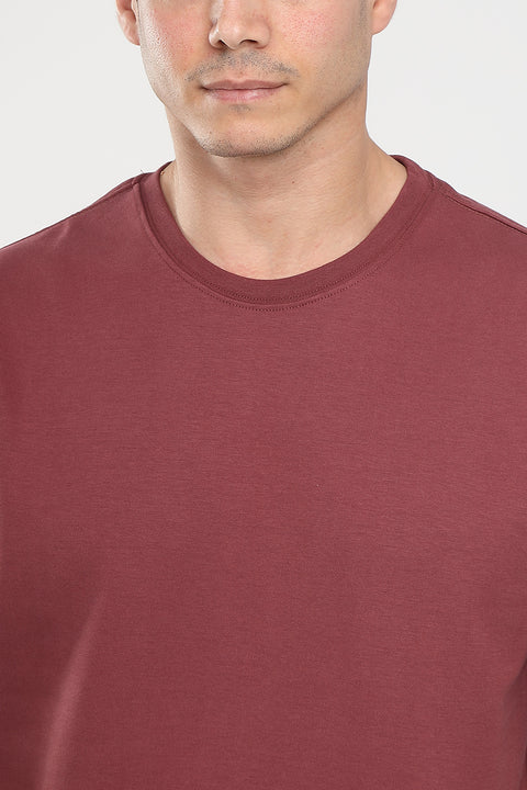 Over Size T-Shirt Maroon