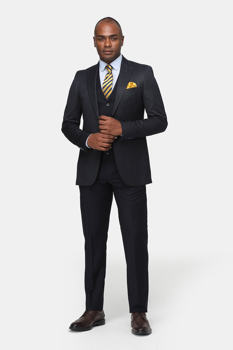 Slim Fit Suit Dark Blue