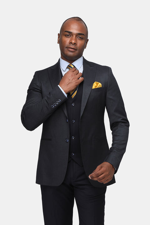 Slim Fit Suit Dark Blue
