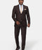 Slim Fit Suit Brown