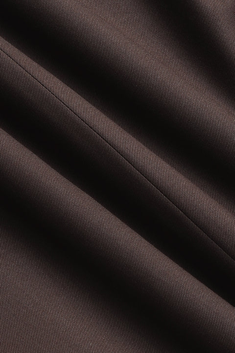 Slim Fit Suit Brown