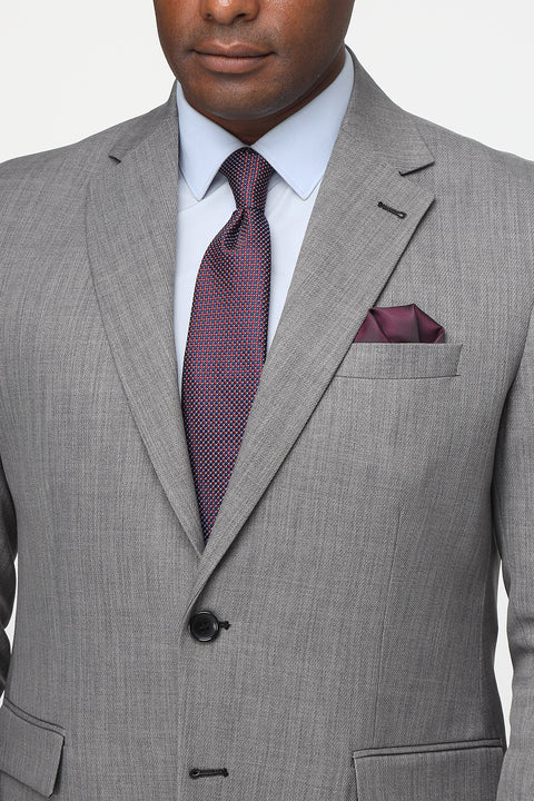 Regular Fit Suit Light Gray