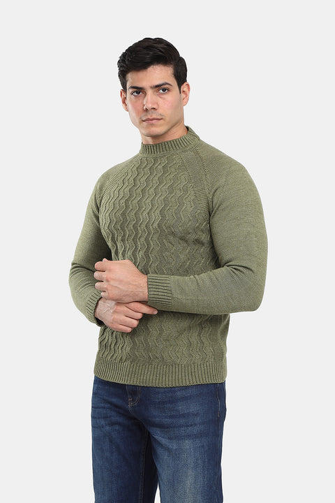 Regular Fit Pullover Green
