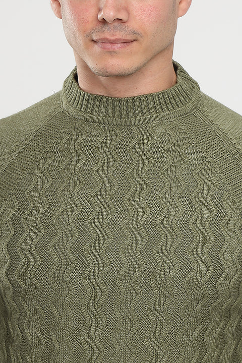Regular Fit Pullover Green