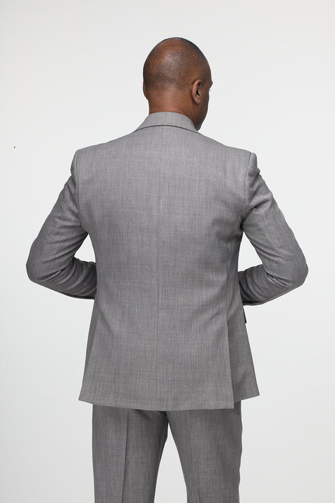 Regular Fit Suit Light Gray