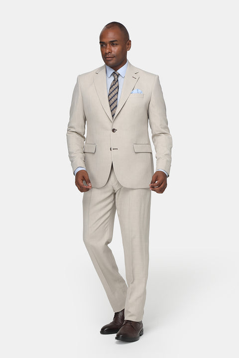 Regular Fit Suit Beige