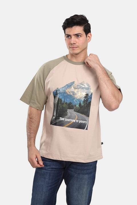 Relax Fit T-Shirt Beige