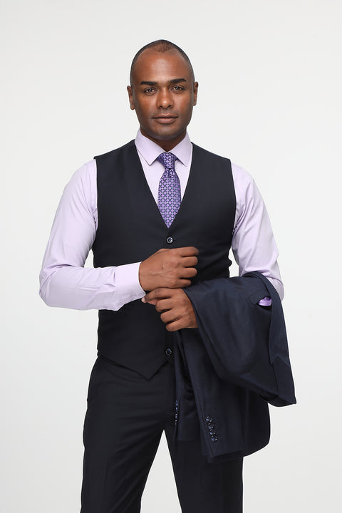 Slim Fit Suit Dark Blue