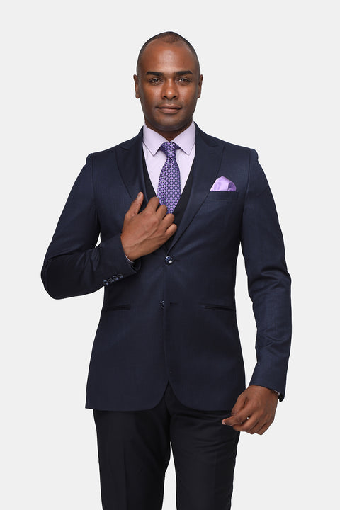Slim Fit Suit Dark Blue