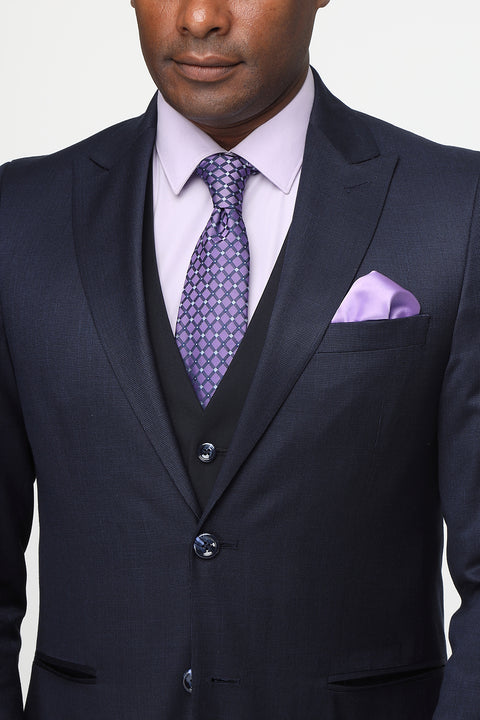 Slim Fit Suit Dark Blue