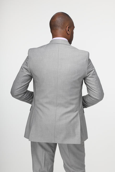 Slim Fit Suit Light Gray