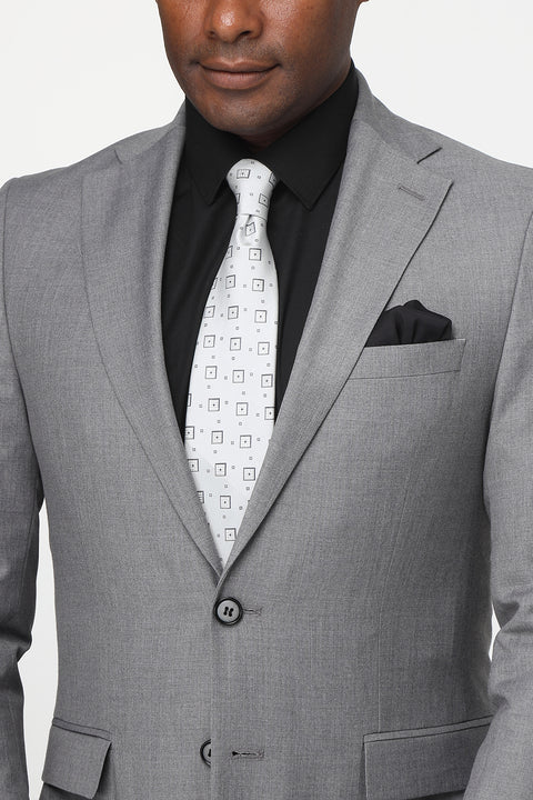 Slim Fit Suit Gray
