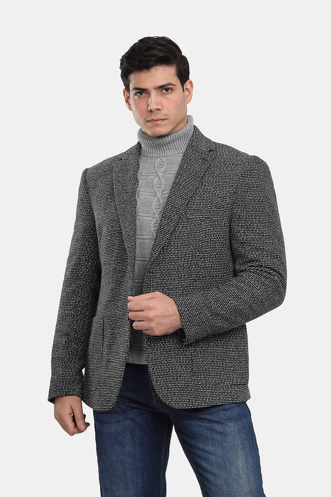 Slim Fit Blazer Gray