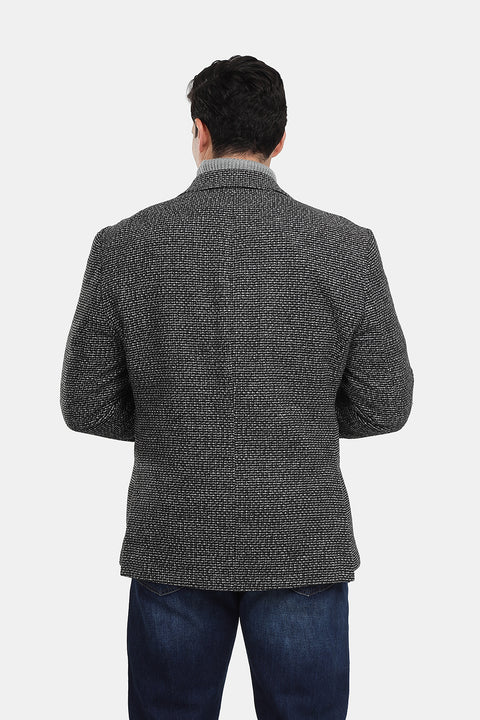 Slim Fit Blazer Gray