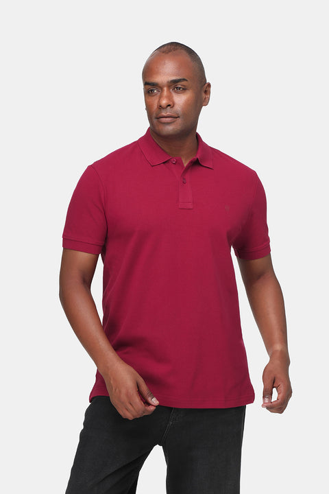 Polo Shirt Regular Fit Dark Red