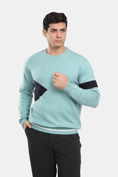 Regular Fit Pullover Turquoise