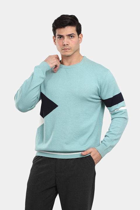 Regular Fit Pullover Turquoise