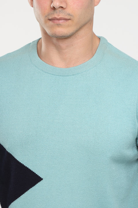 Regular Fit Pullover Turquoise