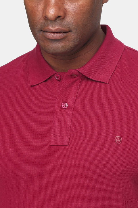 Polo Shirt Regular Fit Dark Red