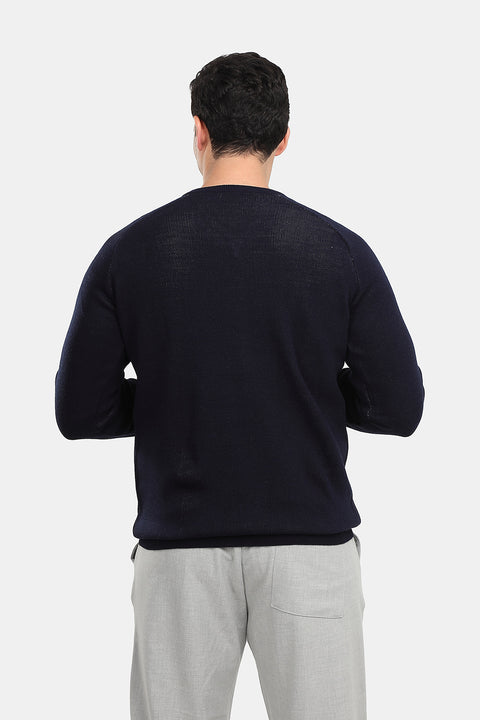 Regular Fit Pullover Dark Blue