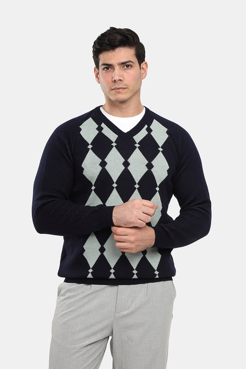Regular Fit Pullover Dark Blue