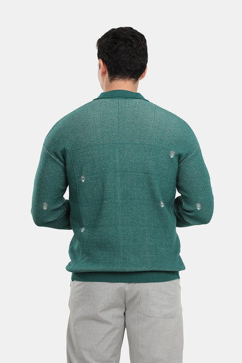 Slim Fit Pullover Light Green