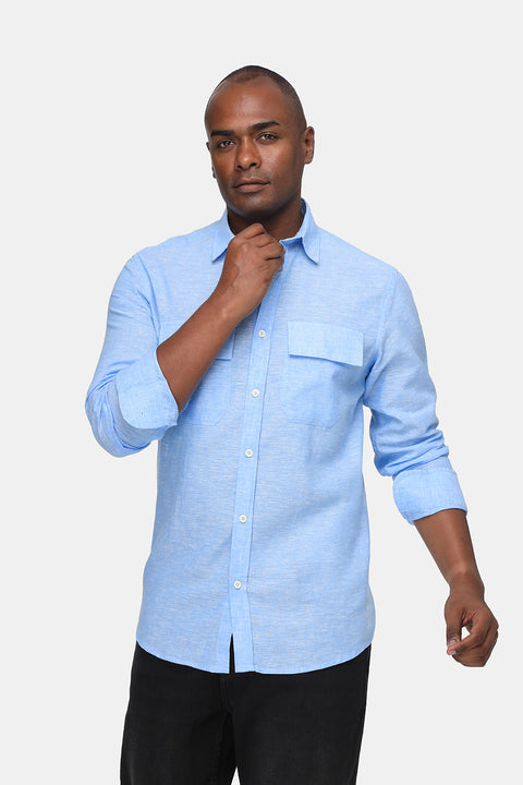 Regular Fit Shirt Light Blue