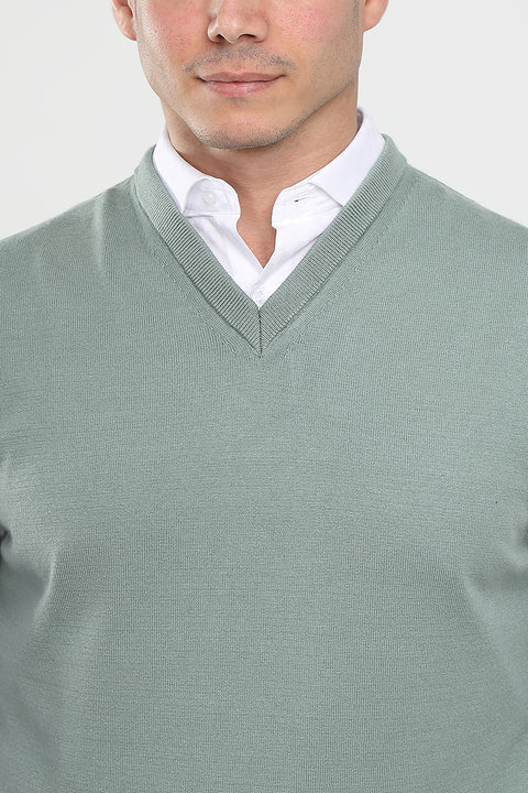 Regular Fit Gilet Green