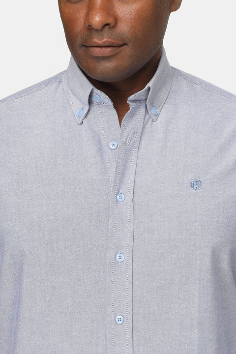 New Fit Oxford Shirt 100% Cotton Blue