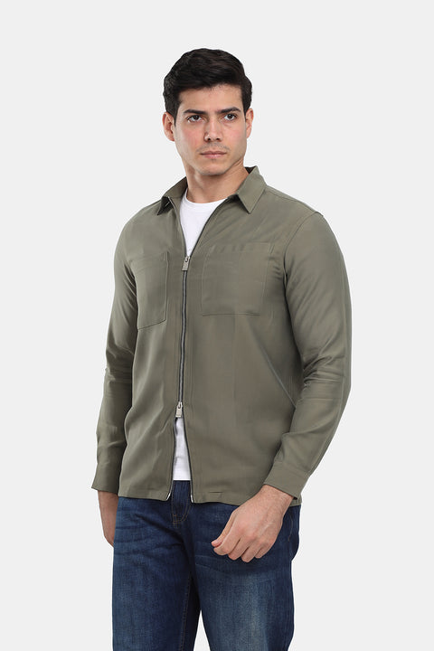 Over Shirt Regular Fit Green