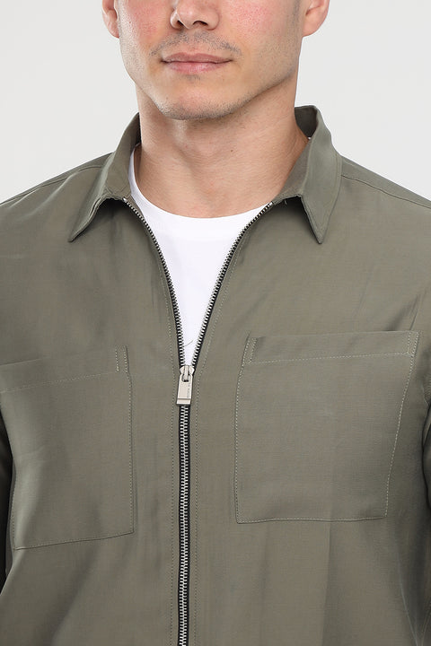 Over Shirt Regular Fit Green