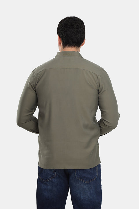 Over Shirt Regular Fit Green