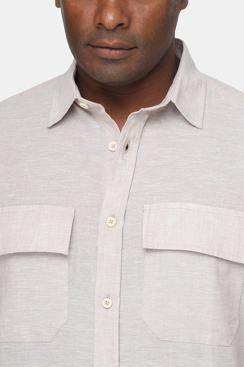 Regular Fit Shirt Beige