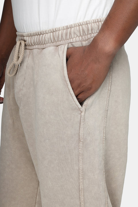 Over Size Sweat Pants Beige