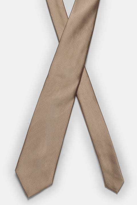 Jacquard Tie 7 cm Beige