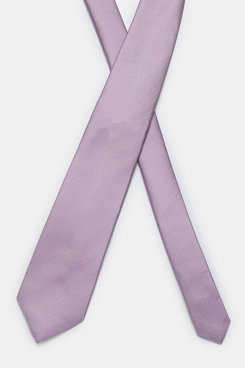 Jacquard Tie 7 cm Light Purple