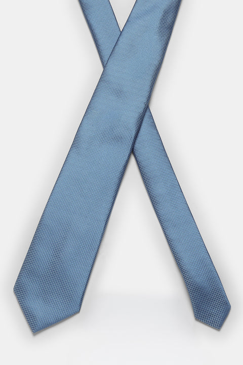 Jacquard Tie 7 cm Light Blue