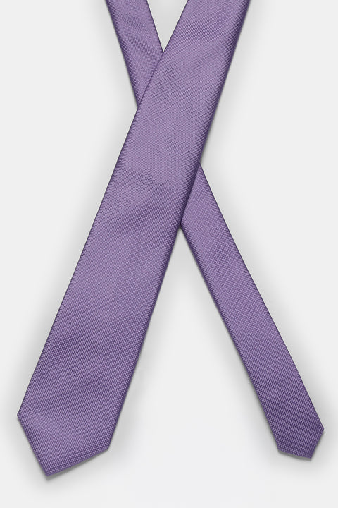 Jacquard Tie 7 cm Purple