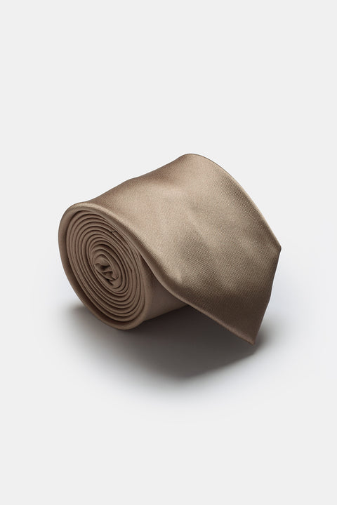 Jacquard Tie 7 cm Beige