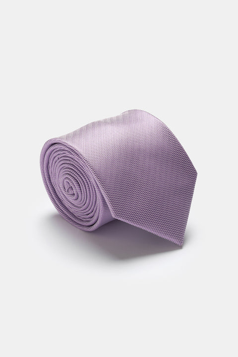 Jacquard Tie 7 cm Light Purple