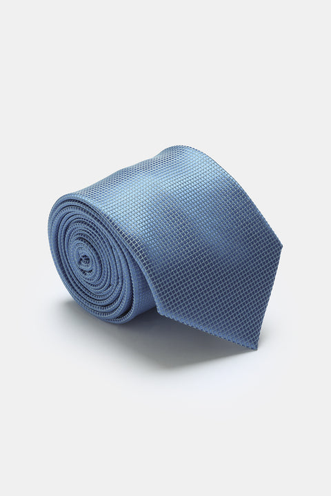 Jacquard Tie 7 cm Light Blue